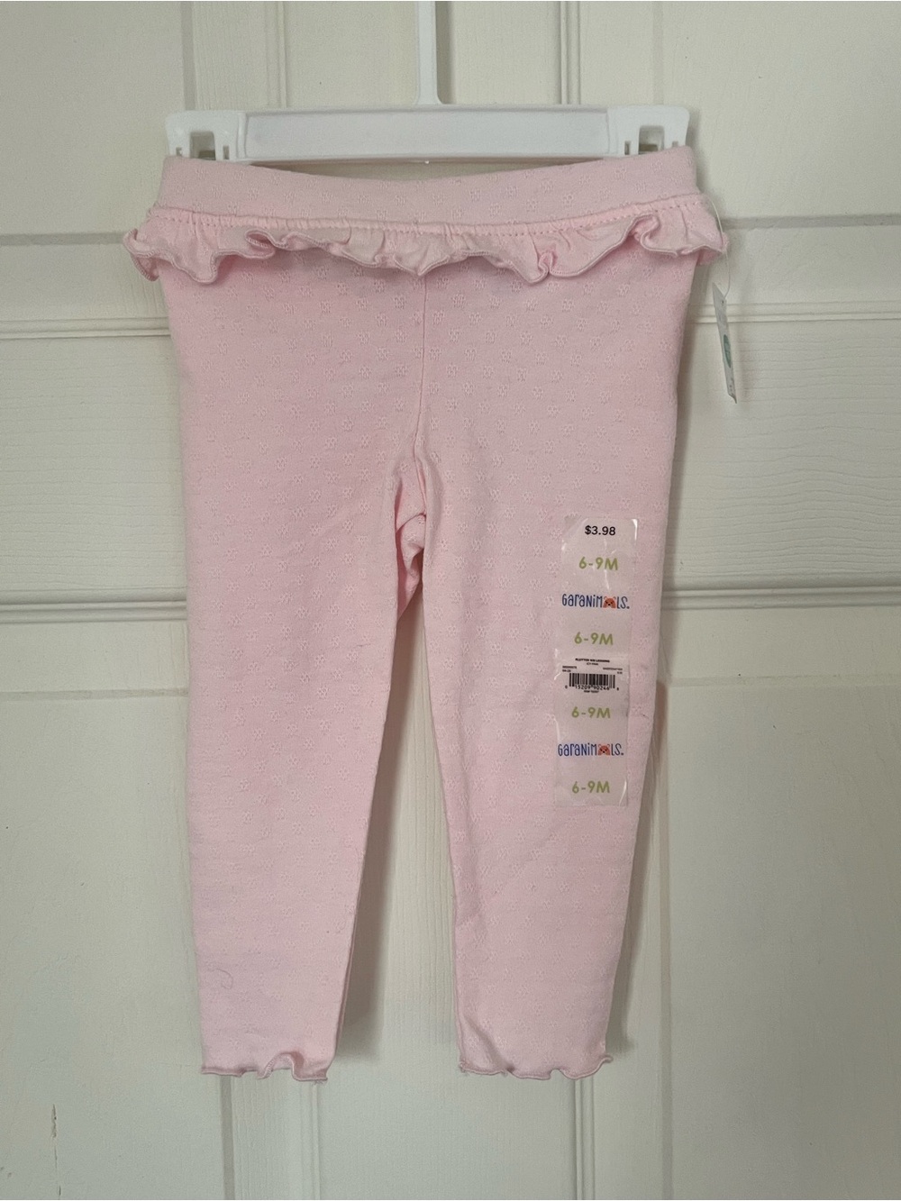NWT Garanimals Light Pink Ruffle Waist Baby Leggings